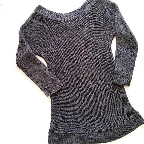 Saks Fifth Avenue Sweaters - Blue Woven Light Sweater SFA Line Threads S